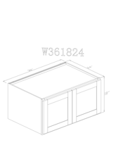 Wall 36" - Almond White 36 Inches Wall Refrigerator Cabinet(24"D)